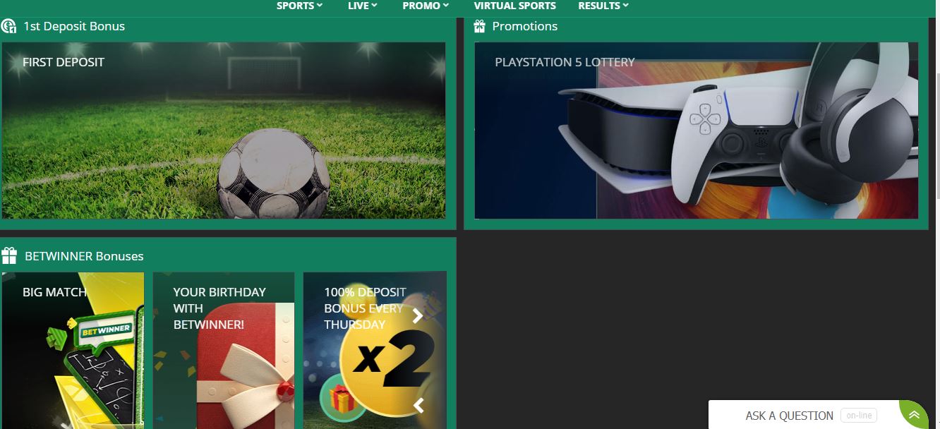 Betwinner kenya bonuses