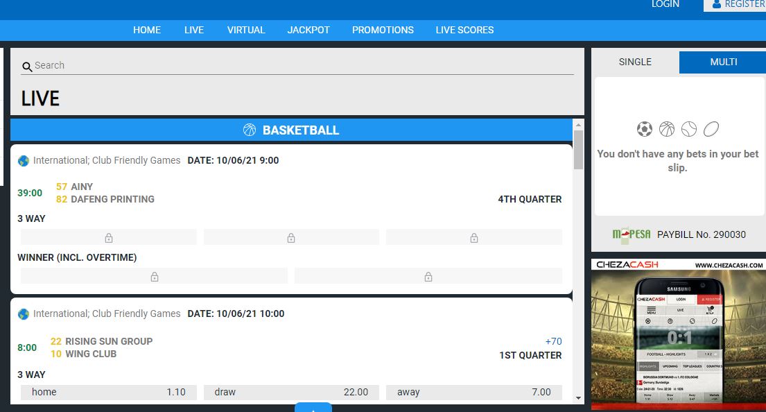 live betting