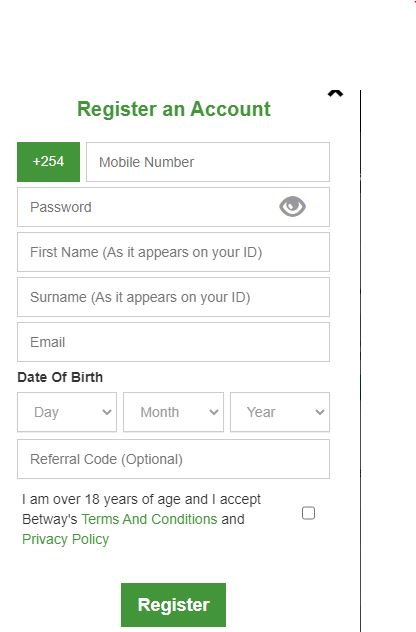 Betway register