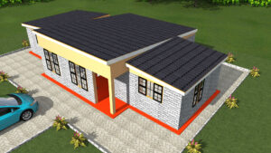 3 Bedrooms house plans in Kenya (PDFs available)