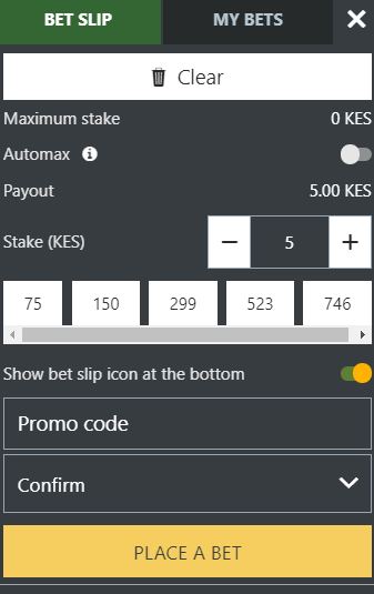 melbet bet slip