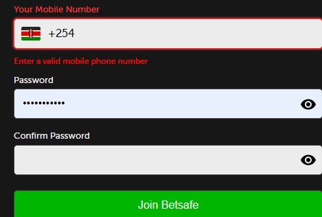 betsafe registration page