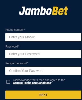 jambobet registration page