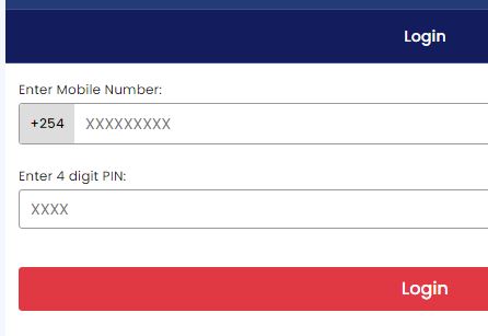 log in page