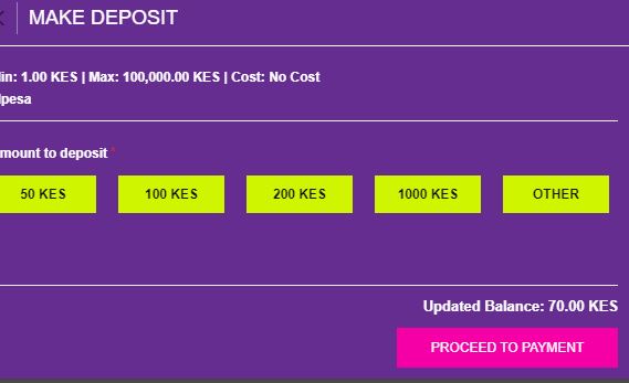 Deposit Strikebet