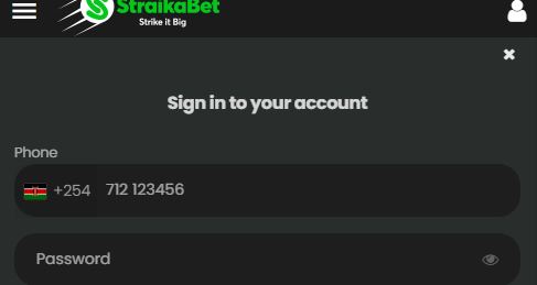 Straikabet login