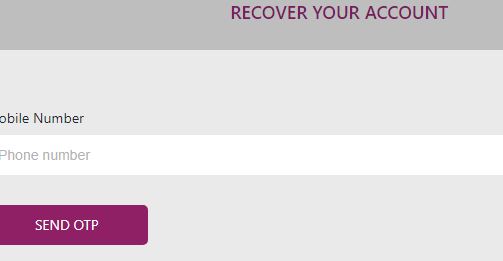 forgot password